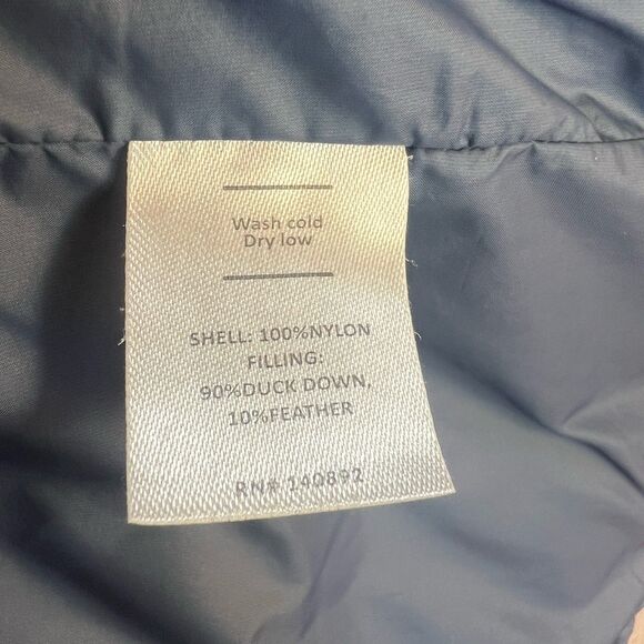 Marine Layer Vest Mens Small Navy Colorblock Blue Green Duck Down Puffer Outdoor - Picture 8 of 8